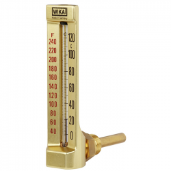 Machine glass temperature gauge
